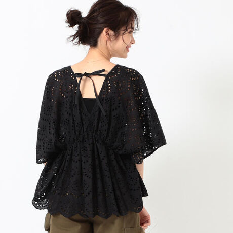 B：MING by BEAMS ／ カットワーク刺繍 ブラウス 21SS 