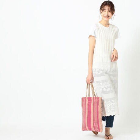 ｂ ｍｉｎｇ ｂｙ ｂｅａｍｓ 透かし柄 ニット ワンピース ２１ｓｓ ファッション通販 マルイウェブチャネル