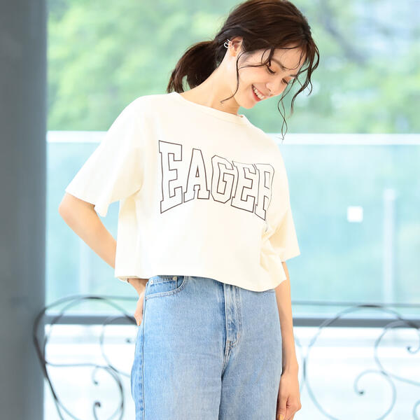 Ｂ：ＭＩＮＧ ｂｙ ＢＥＡＭＳ ／ ロゴ クロップドＴシャツ