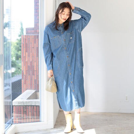 Lee × B：MING by BEAMS ／ 別注 デニム シャツ  