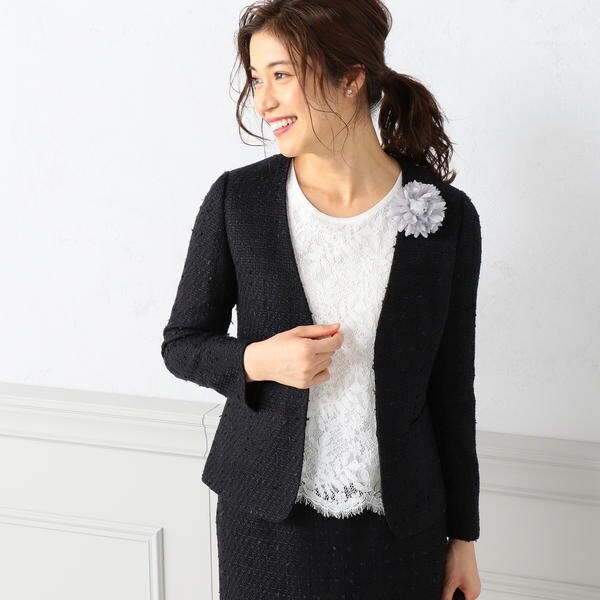 B:MING by BEAMS 　新品　ツイードノーラペル ジャケット 20 未使用B:MING by BEAMS / ツイードノーラペル ジャケット 20 - メルカリ