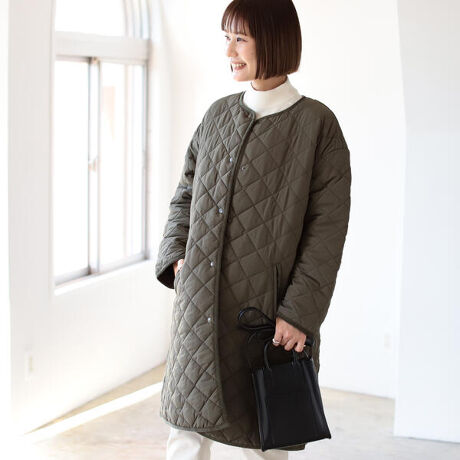 B：MING by BEAMS ／ キルト ロング コート 20AW 