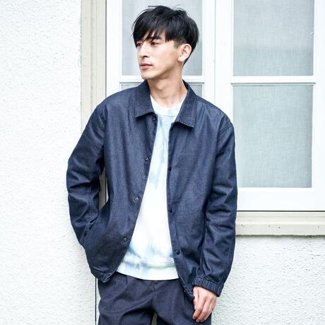 B：MING by BEAMS ／ デニム ライク コーチジャケット 