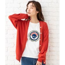 9・15号 FONT LAB デザインステッチVカーディガン