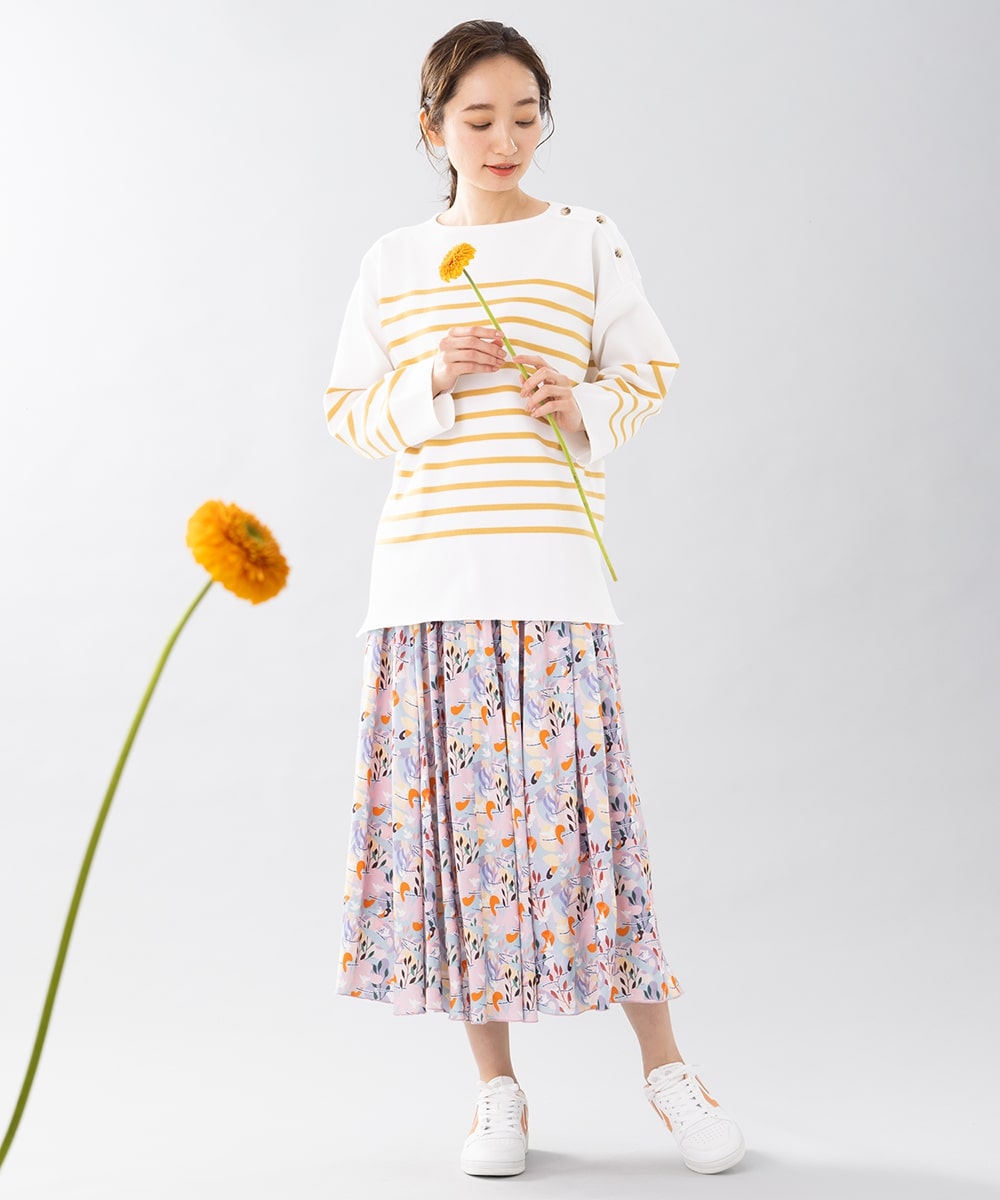 大きいサイズ】 9号・15号(M・3L) Bleu tango コラボ ギャザースカート