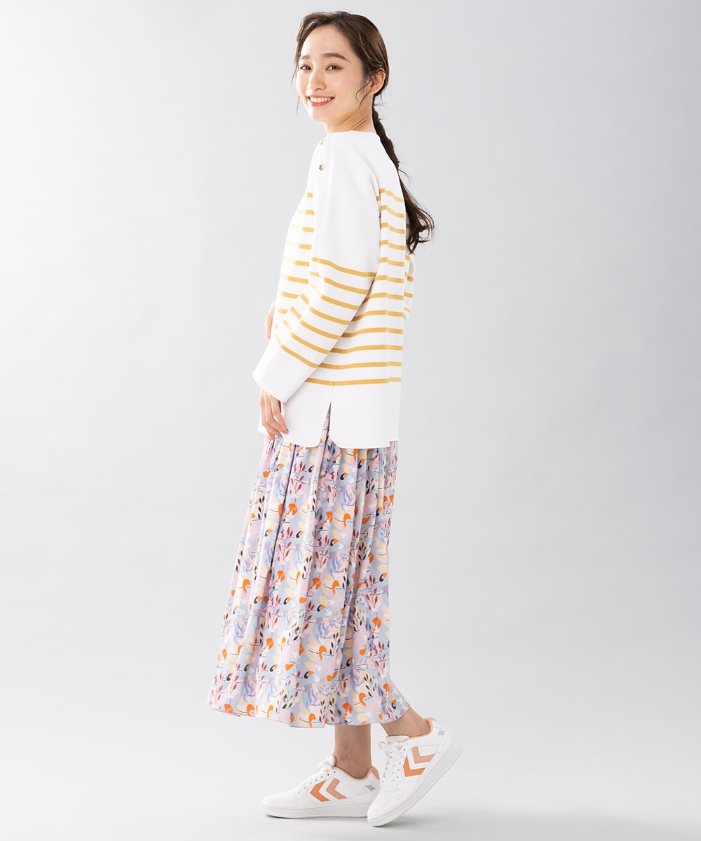 大きいサイズ】 9号・15号(M・3L) Bleu tango コラボ ギャザースカート