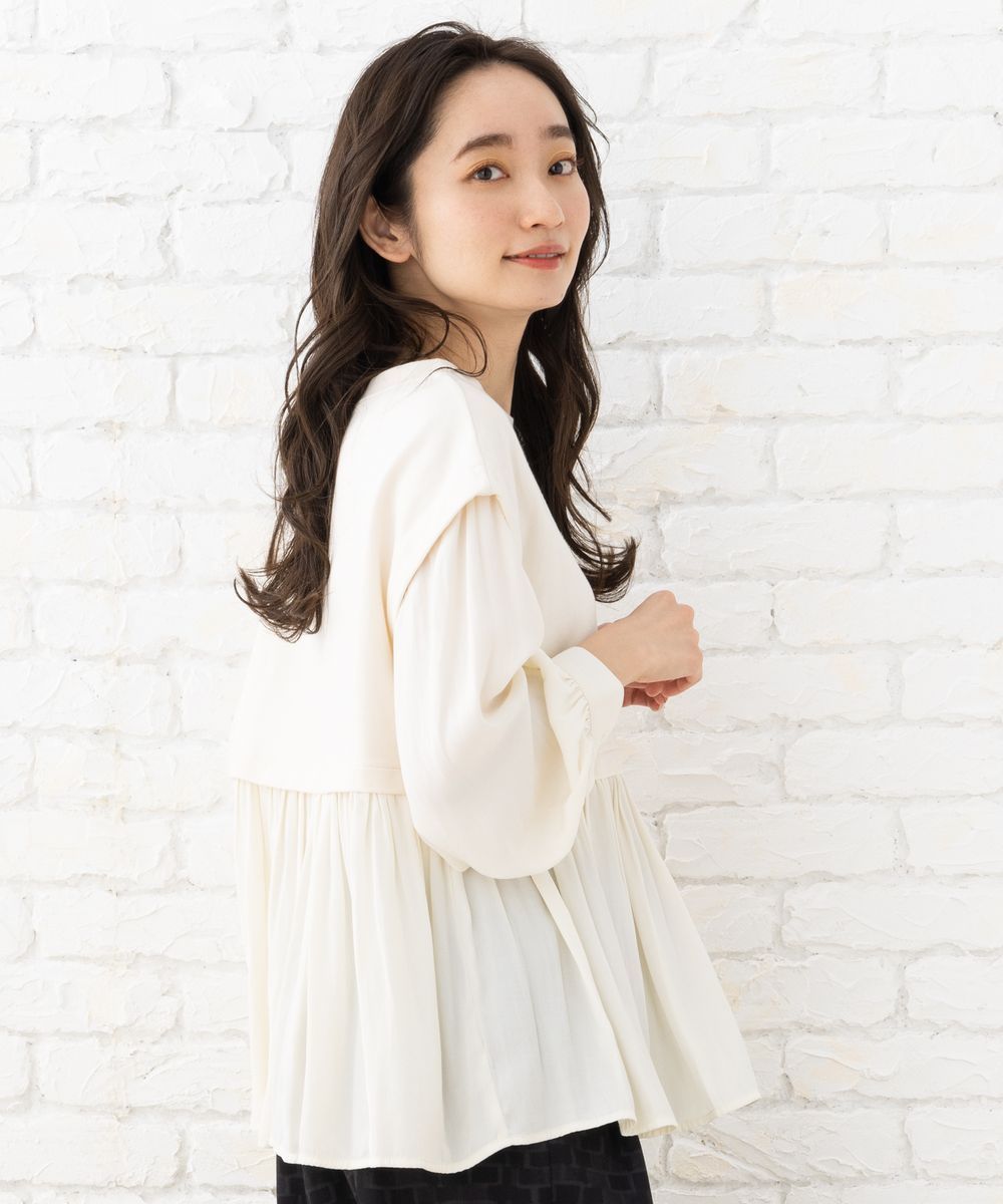 9号・15号・19号 FONTLAB 裏毛布帛ドッキングプルオーバー | サブ