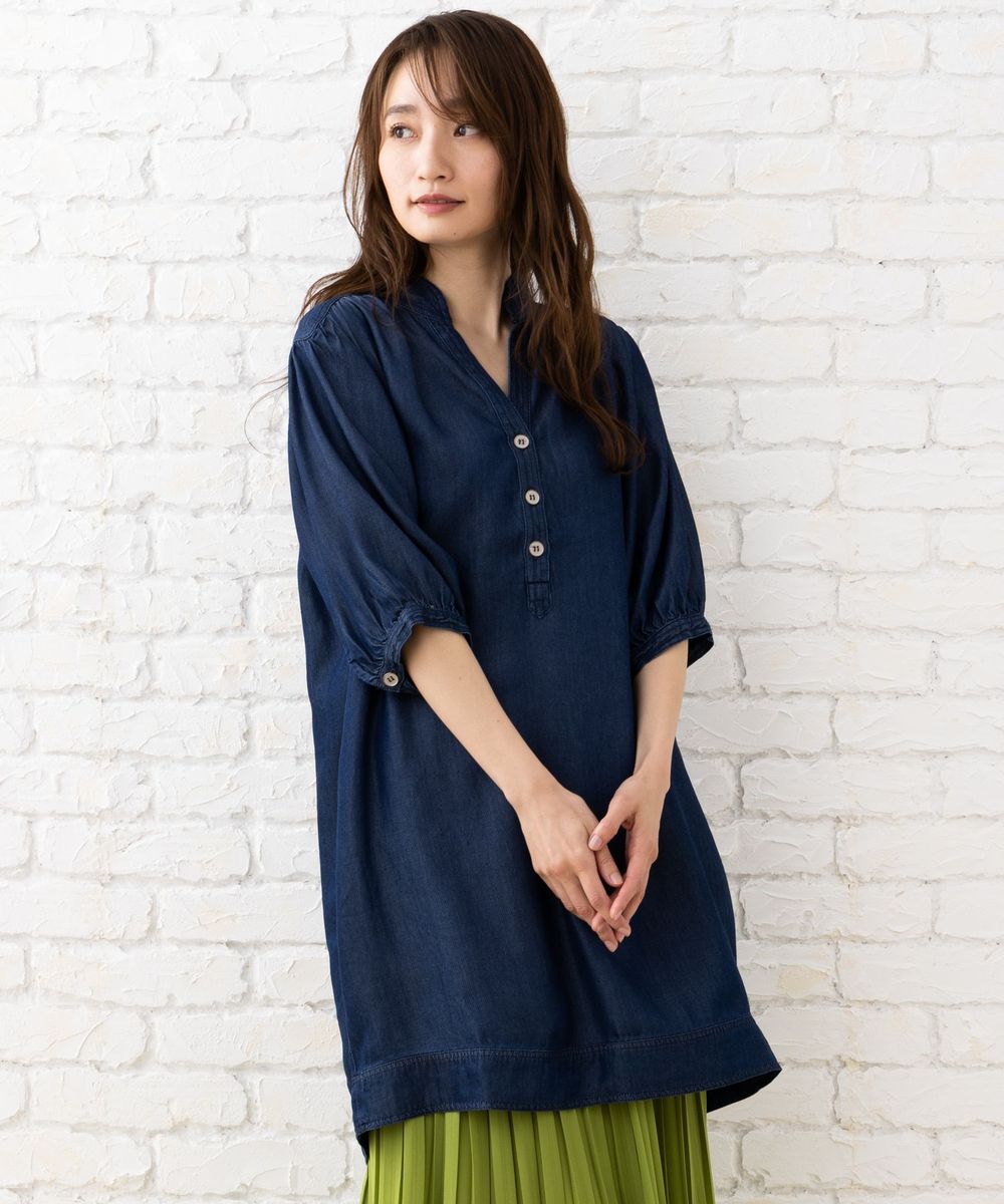 大きいサイズ】 15号(3L) THE Korner キーネックシャツ | サブ