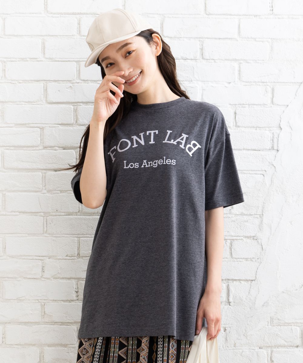 【大きいサイズ】 9号・15号(M・3L) FONTLAB FONTLABプリントロゴTシャツ FONTLAB プリントロゴTシャツ – マインドウインド公式オンライン