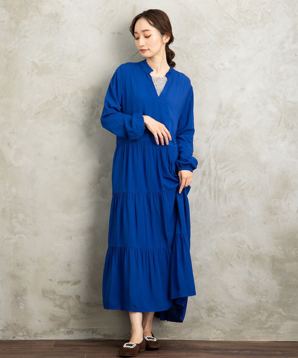 大きいサイズ》ファンシーツイードワンピース《Maglie par ef-de