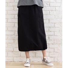 【大きいサイズ】 9号・15号・19号 FONTLAB ナイロンカーゴスカート