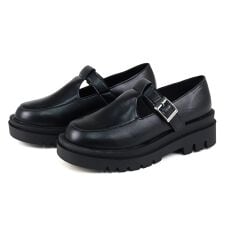 「UNISEX」【22.5～27.0cm】★軽量厚底ソール Tストラップシューズ★3053