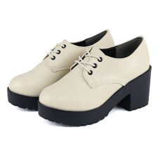 軽量厚底ソール★レースアップシューズ★3021