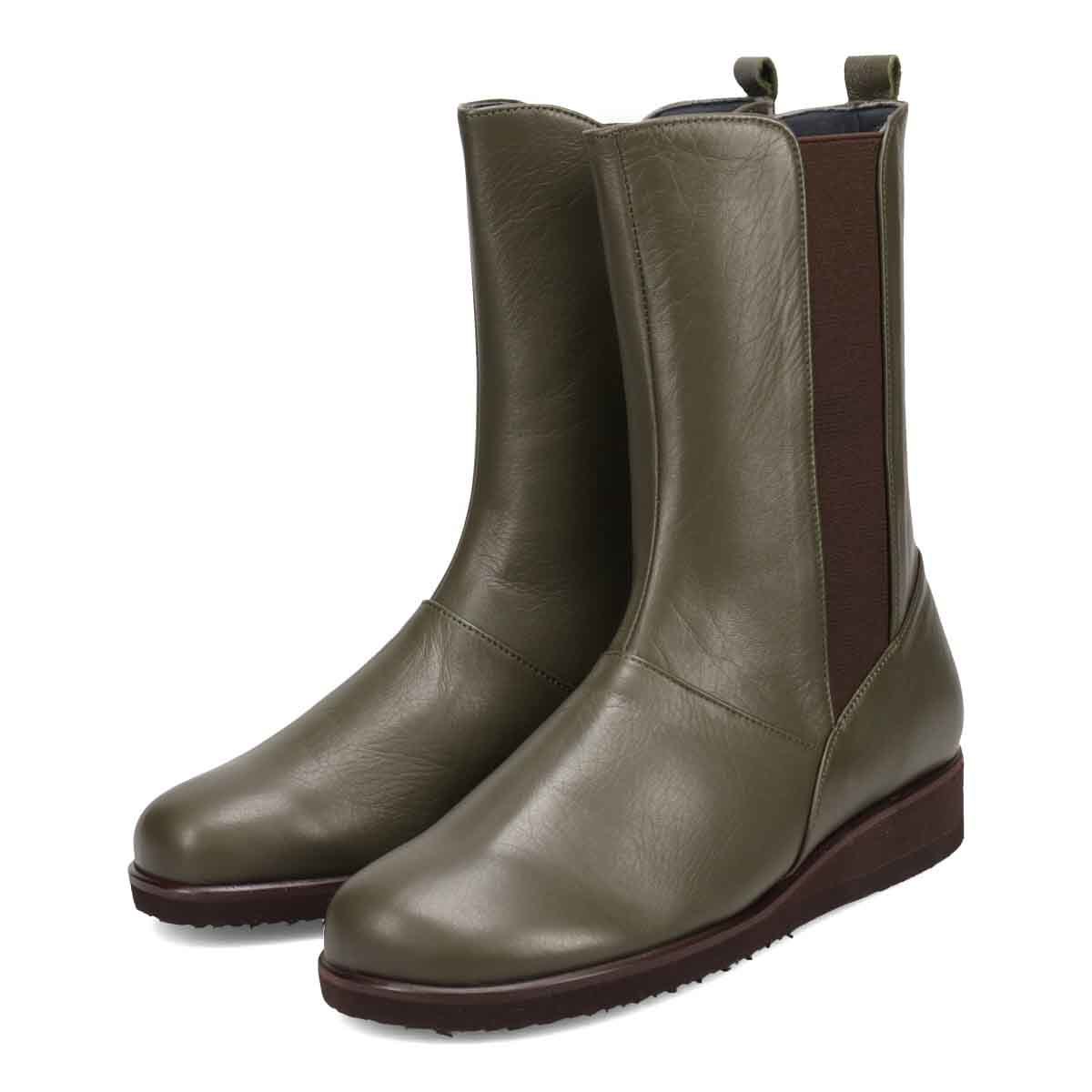 missy des missy オブリークトゥ サイドゴア ファスナー付きハーフ