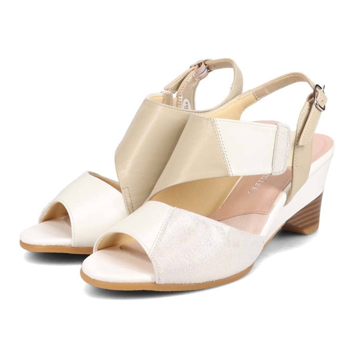 ミッシーデミッシー missy des missy カラーブロック ウエッジサンダル