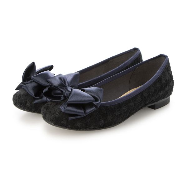 Mode et Jacomo リボンポインテッドトゥローヒールパンプス MODE ET JACOMO リボンポインテッドトゥローヒールパンプス