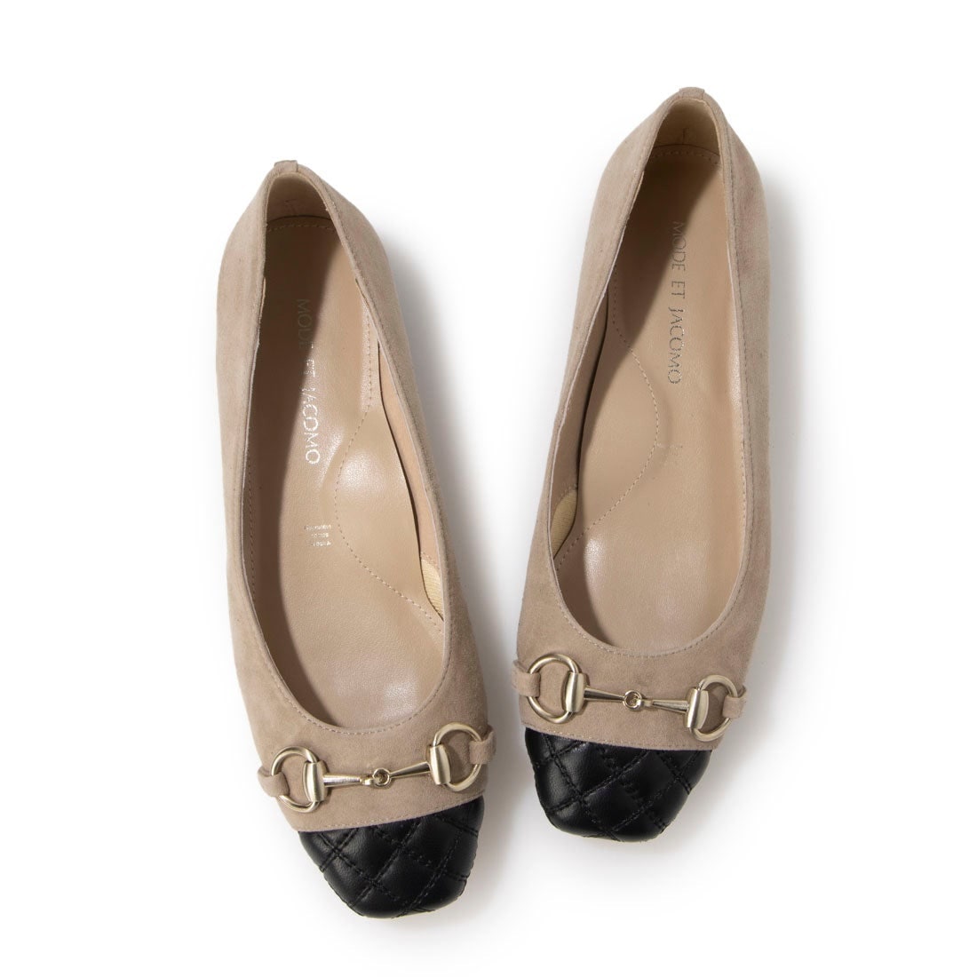 【ameri】モード エ ジャコモ スクエアビットフラットパンプス スクエアビットフラットパンプス | モード・エ・ジャコモ(MODE ET