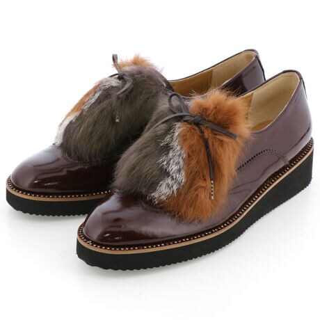 2way ファー付きレースアップローファー モード エ ジャコモ Mode Et Jacomo Mjlf904k ファッション通販 マルイウェブチャネル