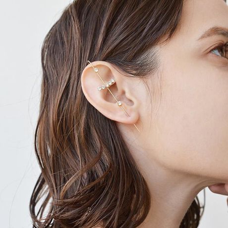 ストーンイヤーフックピアス（片耳分） | マシェールコゼット？(ma  