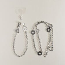 マシェールコゼット？(ma chere Cosette?)のお花パール調メタルチェーンストラップ