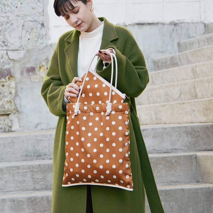 marche assorti sac【マルシェ アソルティ サック】ドット柄フラット