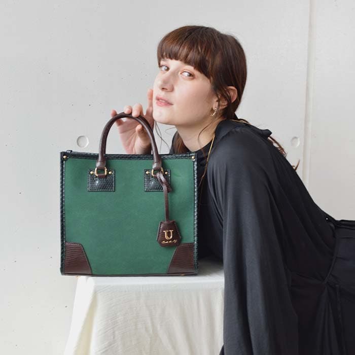 スエード Angle【アングル】トートバッグ Mサイズ/ショルダー付き