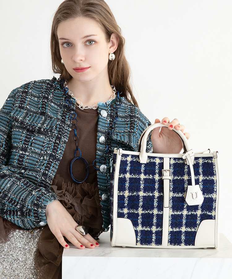 スエードParisien【パリジャン】トートバッグ Mサイズ/ショルダー付き