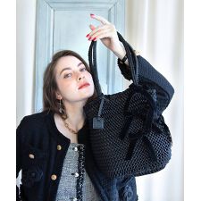Ruban【ルバン】トートバッグ 飛ばしリボン付き