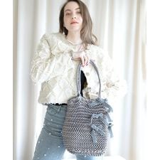 Ruban【ルバン】トートバッグ 飛ばしリボン付き