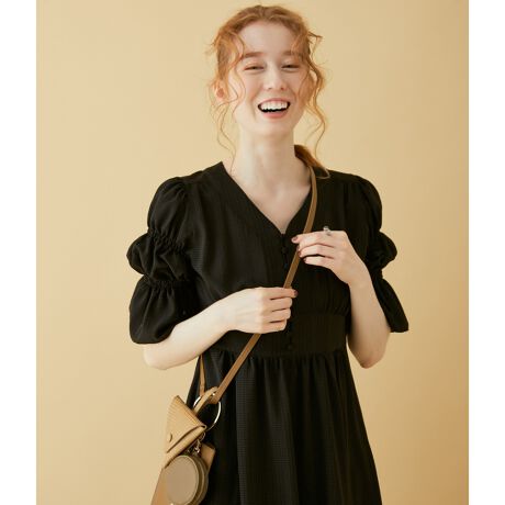 キャンディースリーブフロントボタンロングワンピース マドモアゼル ロペ Mademoiselle Rope Gwe ファッション通販 マルイウェブチャネル