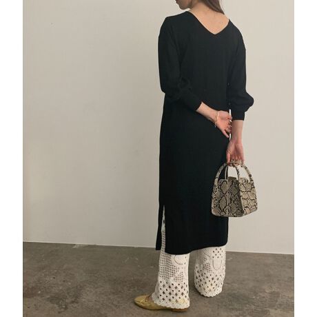 CASHFEEL】前後2WAYニットワンピース | マドモアゼル ロペ  