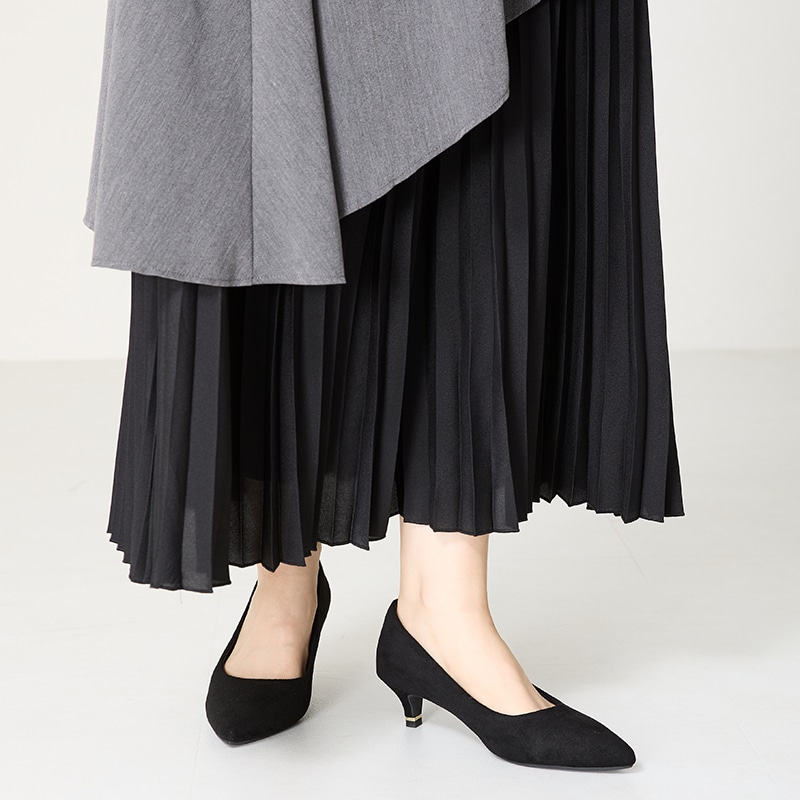 ⭐︎ななです⭐︎LE TALON 4.5cmポインテッドプレートリボンパンプス セール】《追加》4.5cmポインテッドプレートリボンパンプス