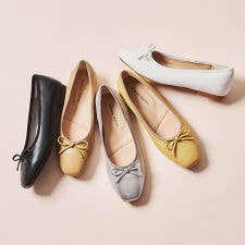 オリエンタルトラフィック(ORiental TRaffic)の厚手クッション入り【跳べるパンプス/シリーズ累計販売数150万足突破】バレエシューズ/R-3208