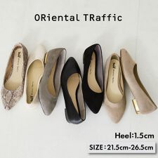 オリエンタルトラフィック(ORiental TRaffic)の【ふかふかクッション・パンプス人気NO.1】ポインテッドトゥフラットパンプス/R-4007
