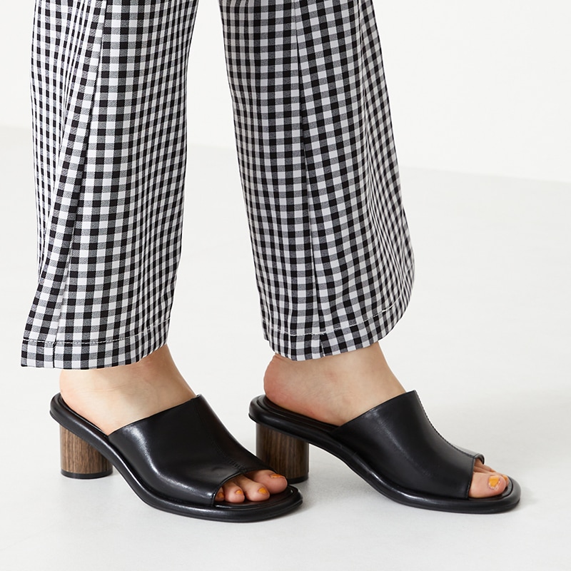 _fot ウッドヒールミュール _fot フォート 「wood heel mules_square □」 - WEEKENDER SHOP
