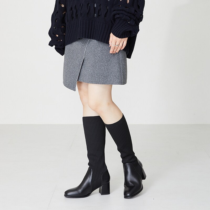 ニットロングヒールブーツ/31509 | オリエンタルトラフィック(ORiental