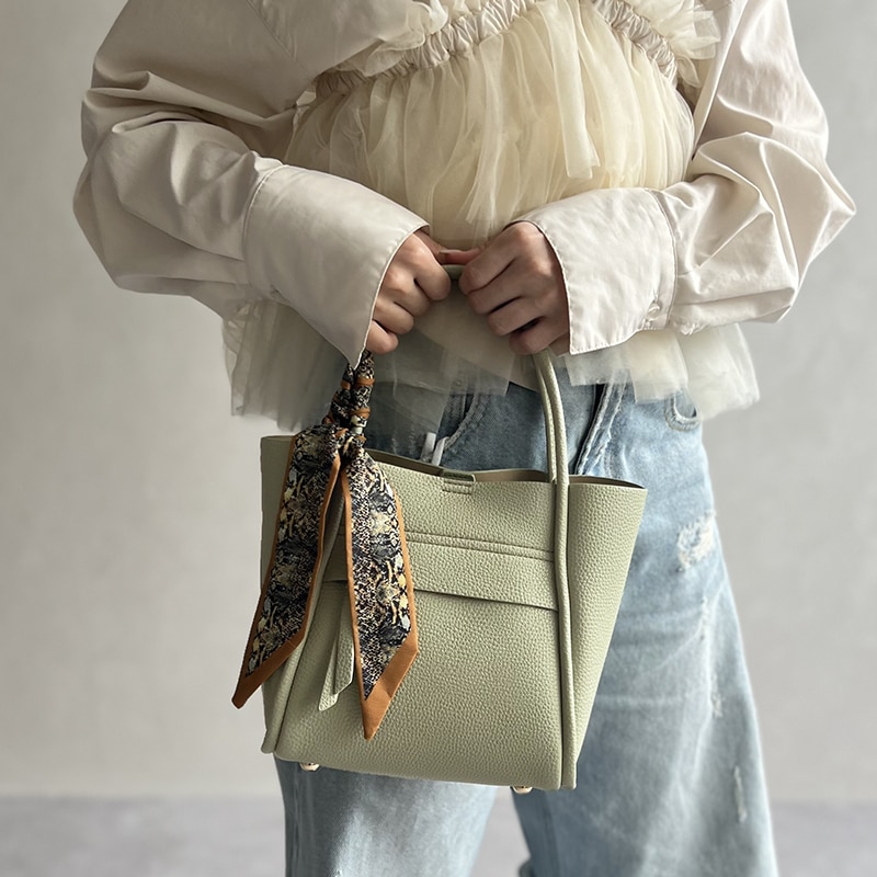 2wayスカーフ付きスクエアハンドバッグ/BA-221 | オリエンタル