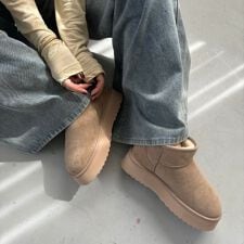 オリエンタルトラフィック(ORiental TRaffic)の【厚底なのに軽量！防寒】厚底ムートンショートブーツ/35401