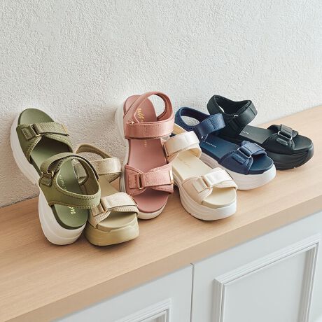 オリエンタルトラフィック 【新色追加】【大人気】【軽量】ダブルベルトスポーツサンダル