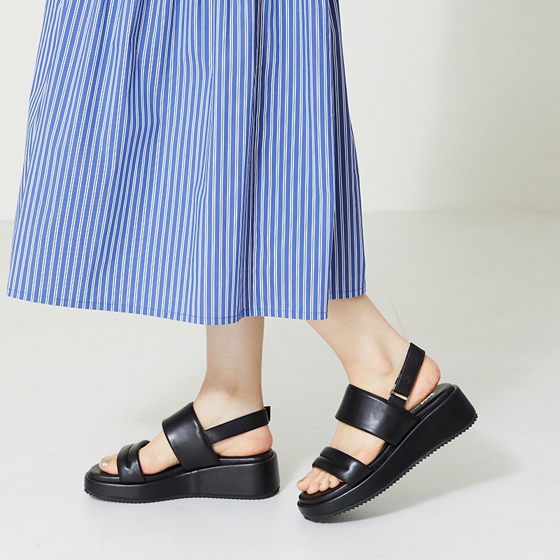 リボンモチーフ厚底サンダル/41237 | オリエンタルトラフィック