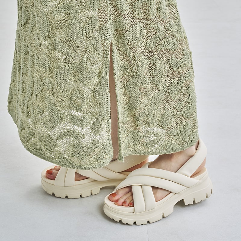 クロスベルト厚底サンダル/41243 | オリエンタルトラフィック(ORiental