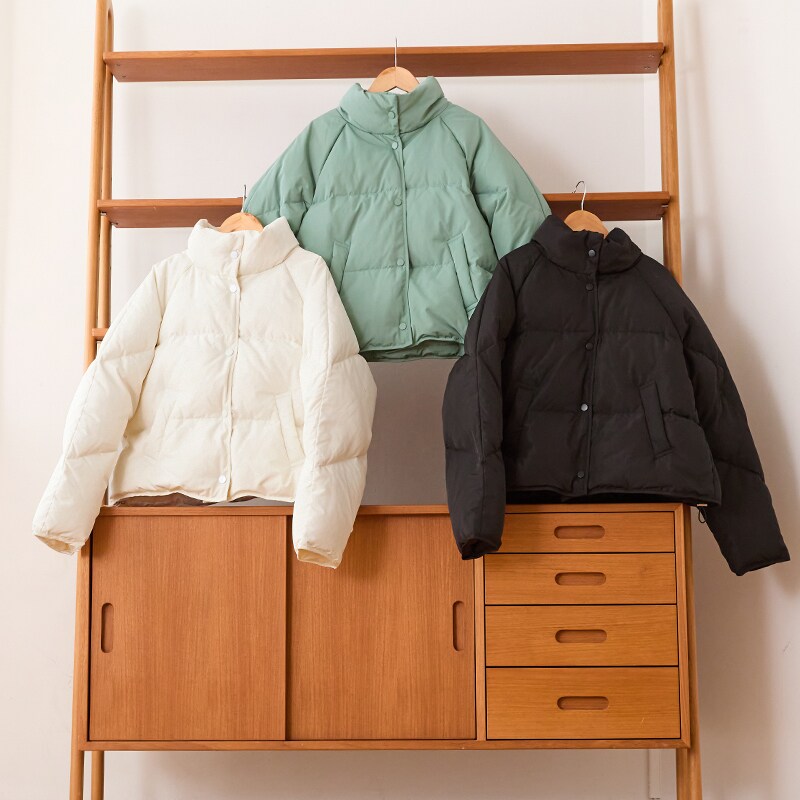 スタンドネックショートダウンジャケット/MO43D02 | オリエンタル