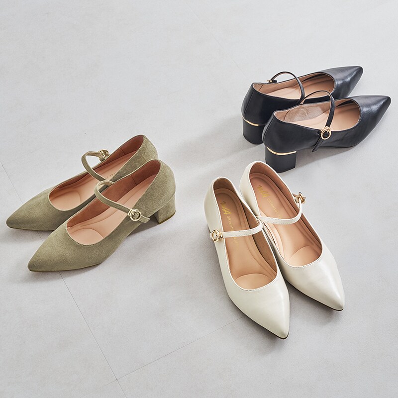 ポインテッドトゥストラップパンプス/52103 | オリエンタル