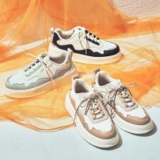 オリエンタルトラフィック(ORiental TRaffic)の配色コートソールスニーカー/OT3756