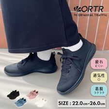 オリエンタルトラフィック(ORiental TRaffic)の【軽量・楽ちん】レースアップニットスニーカー/スリッポン/OT3765