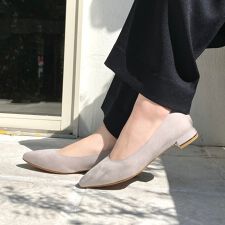 オリエンタルトラフィック(ORiental TRaffic)のローヒール【跳べるパンプス/シリーズ累計販売数150万足突破】メタリックラインフラット/R-3218