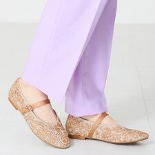 オリエンタルトラフィック(ORiental TRaffic)のフラワー刺繍メリージェーンパンプス/52119