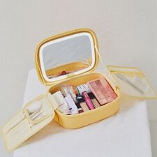 オリエンタルトラフィック(ORiental TRaffic)の軽量 撥水 耐久 メイクポーチにもおすすめ【WEB限定】EVAミラー付きポーチ/G-0024