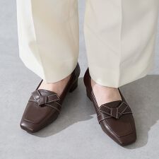 オリエンタルトラフィック(ORiental TRaffic)の【EC限定】【25秋冬新作】リボンデザイン甲深パンプス/55301