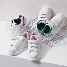 オリエンタルトラフィック(ORiental TRaffic)の男女兼用・16cm~23cm【25秋冬新作】スリーベルトコートソールスニーカー/K-503